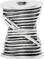 Sophia Jewelers 925 Sterling Silver Antiqued Thread & Needle Bead Elegant Cast Design