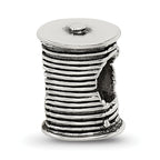Sophia Jewelers 925 Sterling Silver Antiqued Thread & Needle Bead Elegant Cast Design