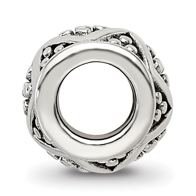 Sterling Silver 925 Bali Bead with Antiqued Finish for Elegant Jewelry