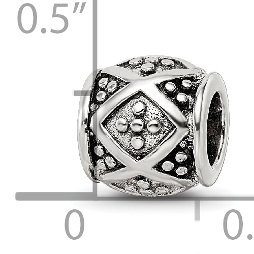 Sterling Silver 925 Bali Bead with Antiqued Finish for Elegant Jewelry