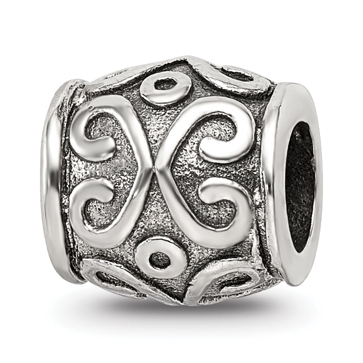 Sterling Silver Reflections Scroll Bali Bead Main image