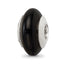 Sterling Silver Reflections Black Agate Stone Bead