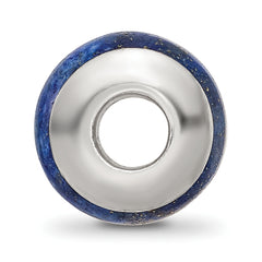Sterling Silver 925 Lapis Bead with Polished Finish Elegant Design