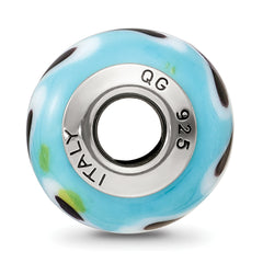 Sterling Silver 925 Murano Glass Bead with Polished Finish Elegant Design