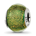 Sterling Silver Murano Glass Bead with Polished Finish Elegant Design