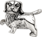 Sterling Silver 925 Golden Retriever Bead with Antiqued Finish Casted Solid Design