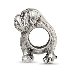 Sterling Silver Reflections Pug Bead