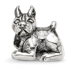 Sterling Silver 925 Antiqued Boxer Bead Solid Themed Design by Sophia Jewelers