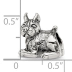 Sterling Silver 925 Antiqued Boxer Bead Solid Themed Design by Sophia Jewelers