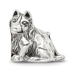 Sterling Silver 925 Shetland Sheepdog Bead with Antiqued Finish  Timeless Pet Tribute