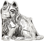 Sterling Silver 925 Shetland Sheepdog Bead with Antiqued Finish  Timeless Pet Tribute