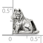 Sterling Silver 925 Shetland Sheepdog Bead with Antiqued Finish  Timeless Pet Tribute