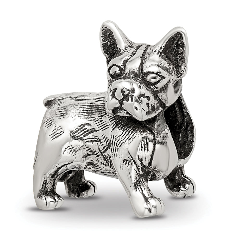 Sterling Silver Reflections Boston Terrier Bead