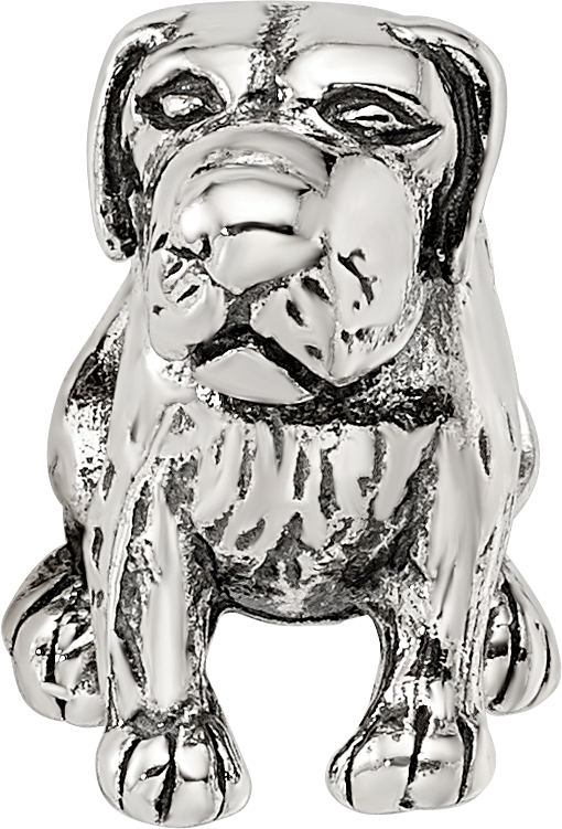 Sterling Silver 925 German Shorthaired Pointer Bead with Antiqued Finish  Dog Lover's Tribute
