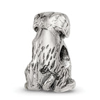 Sterling Silver 925 German Shorthaired Pointer Bead with Antiqued Finish  Dog Lover's Tribute
