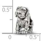 Sterling Silver 925 German Shorthaired Pointer Bead with Antiqued Finish  Dog Lover's Tribute