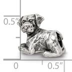 Sterling Silver 925 Labrador Retriever Bead with Antiqued Finish  A Timeless Tribute for Dog Lovers