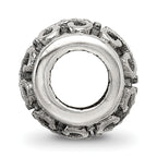 Sterling Silver 925 Bali Scroll Bead with Antiqued Finish Vintage Elegance