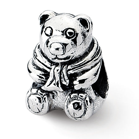 Sterling Silver Reflections Teddy Bear Bead Main image