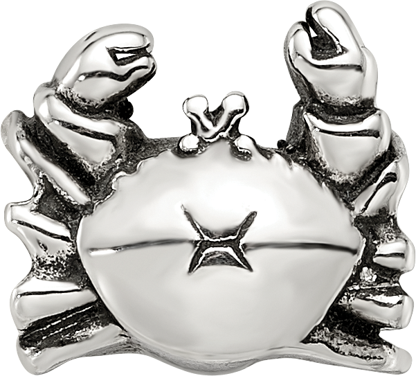 Sterling Silver Reflections Crab Bead
