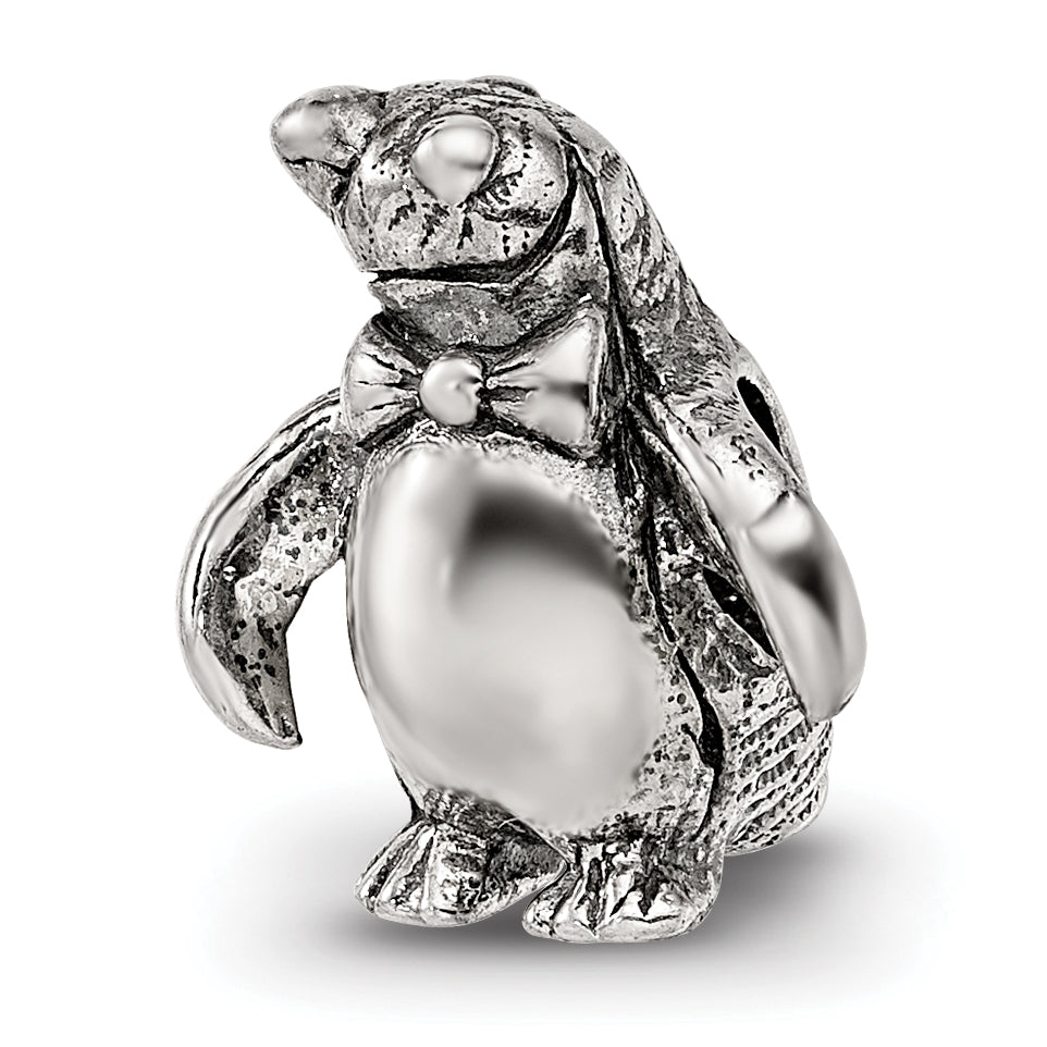 Sterling Silver Reflections Penguin Bead Main image