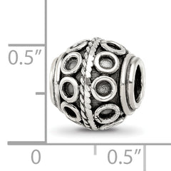 Sterling Silver Reflections Decorative Bali Bead