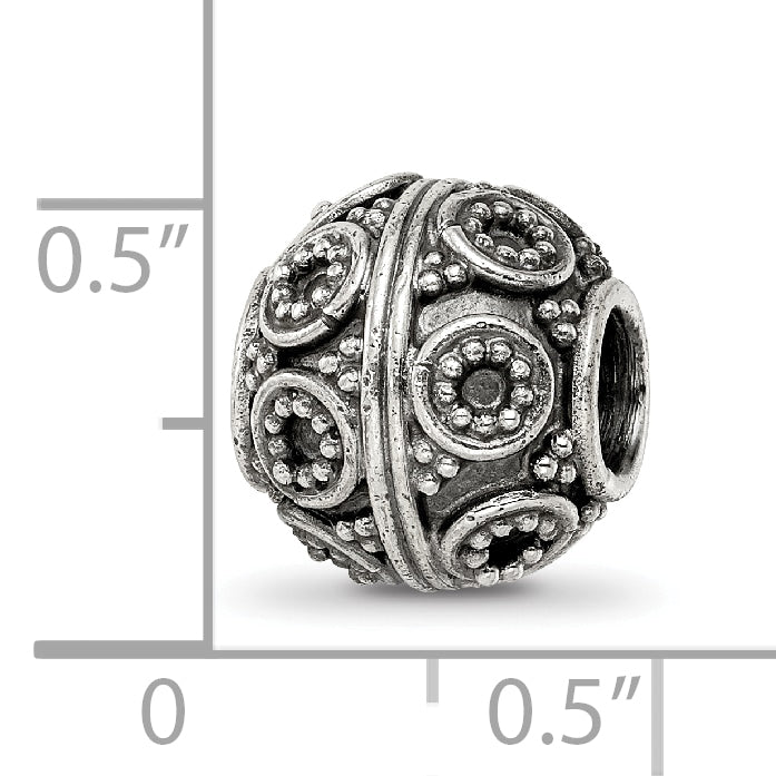 Sterling Silver Reflections Decorative Bali Bead
