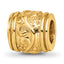 Sterling Silver Gold-plated Reflections Floral Bead