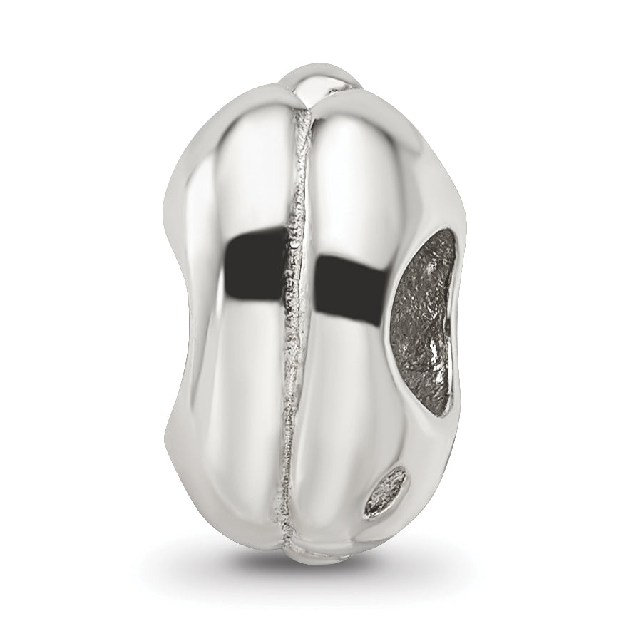 Sterling Silver 925 Enameled Hot Dog Bead with Antiqued Finish Fun Themed Design