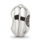 Sterling Silver 925 Enameled Hot Dog Bead with Antiqued Finish Fun Themed Design