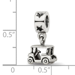 Sterling Silver Reflections Golf Cart Dangle Bead
