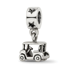 Sterling Silver Reflections Golf Cart Dangle Bead