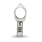 Sterling Silver 925 Antiqued Themed Key Bead Solid, Casted Design