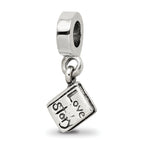 Sterling Silver Reflections Love Story Book Dangle Bead