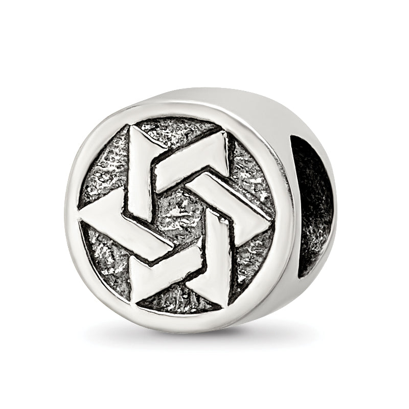 Sterling Silver Reflections Star of David Bead Main image