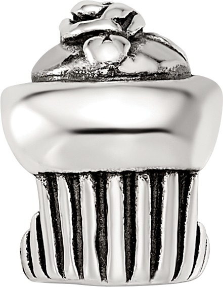 Sterling Silver Reflections Cupcake Bead