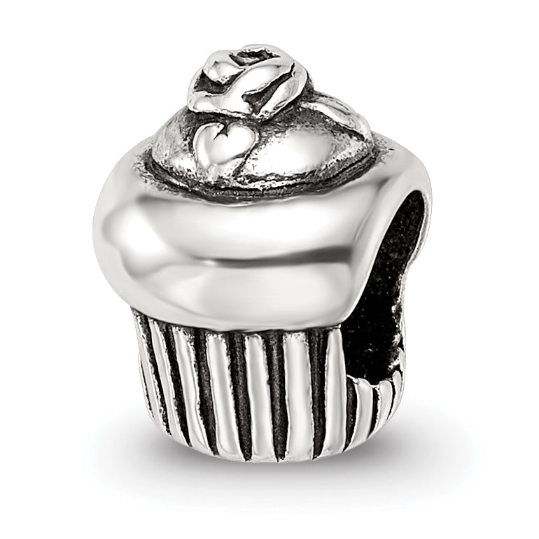 Sterling Silver Reflections Cupcake Bead Main image