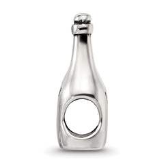 Sterling Silver Reflections Wine/Champagne Bottle Bead