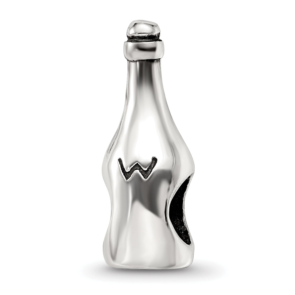 Sterling Silver Reflections Wine/Champagne Bottle Bead Main image
