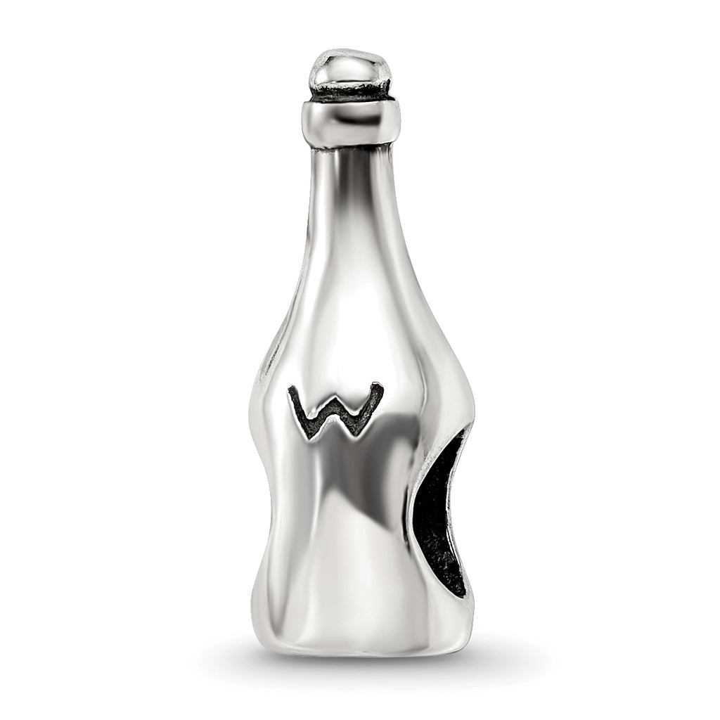 Sterling Silver Reflections Wine/Champagne Bottle Bead
