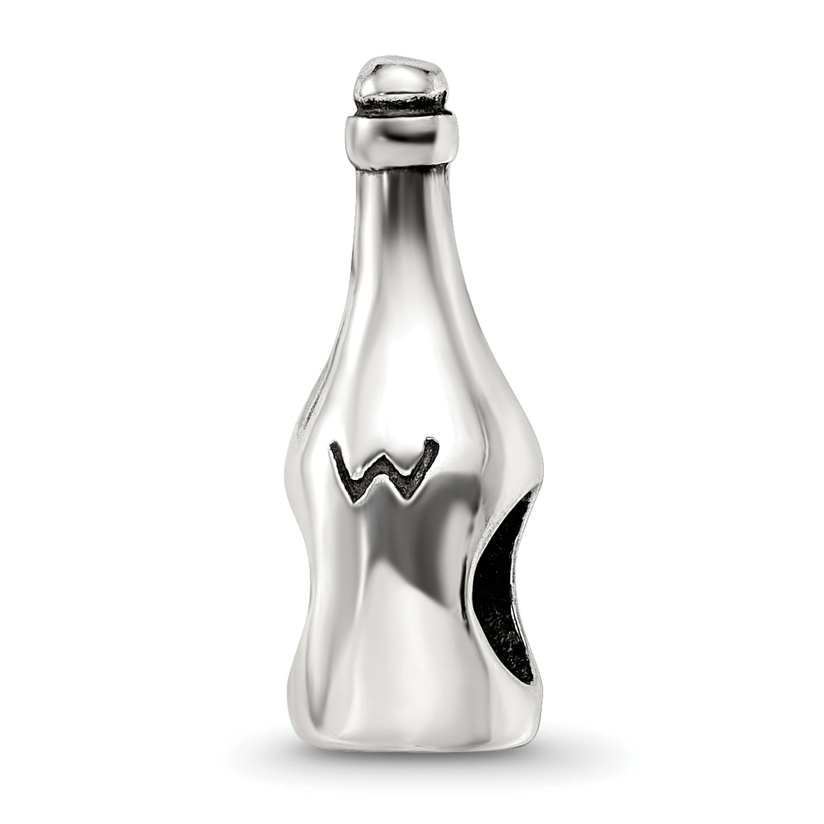 Sterling Silver Reflections Wine/Champagne Bottle Bead