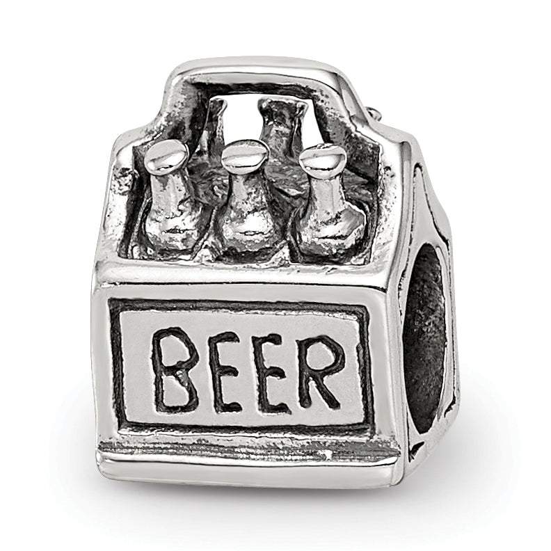 Sterling Silver Reflections 6-pack Beer Bead Main image