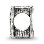 Sterling Silver 925 Love Story Book Bead with Antiqued Finish