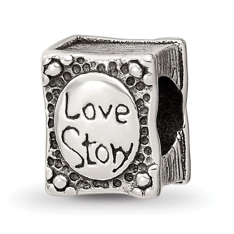 Sterling Silver Reflections Love Story Book Bead