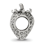 Sterling Silver 925 Strawberry Bead with Antiqued Finish Solid Craftsmanship