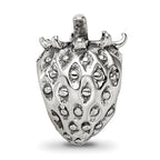 Sterling Silver 925 Strawberry Bead with Antiqued Finish Solid Craftsmanship