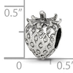 Sterling Silver 925 Strawberry Bead with Antiqued Finish Solid Craftsmanship