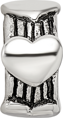 Sterling Silver Reflections Heart Bead