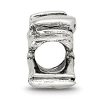 Sterling Silver 925 Karate Person Bead Antiqued Solid Themed Design