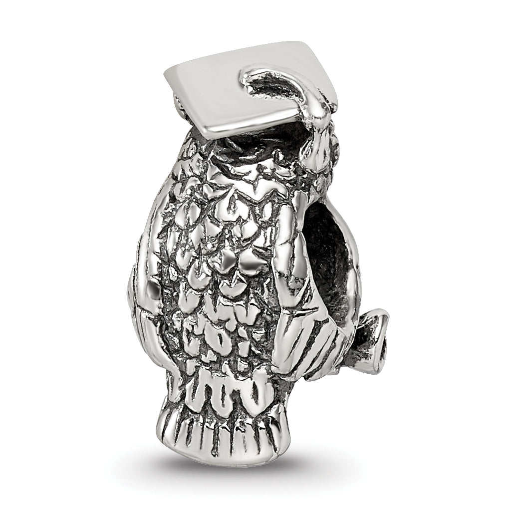 Sterling Silver Reflections Wise Owl Bead